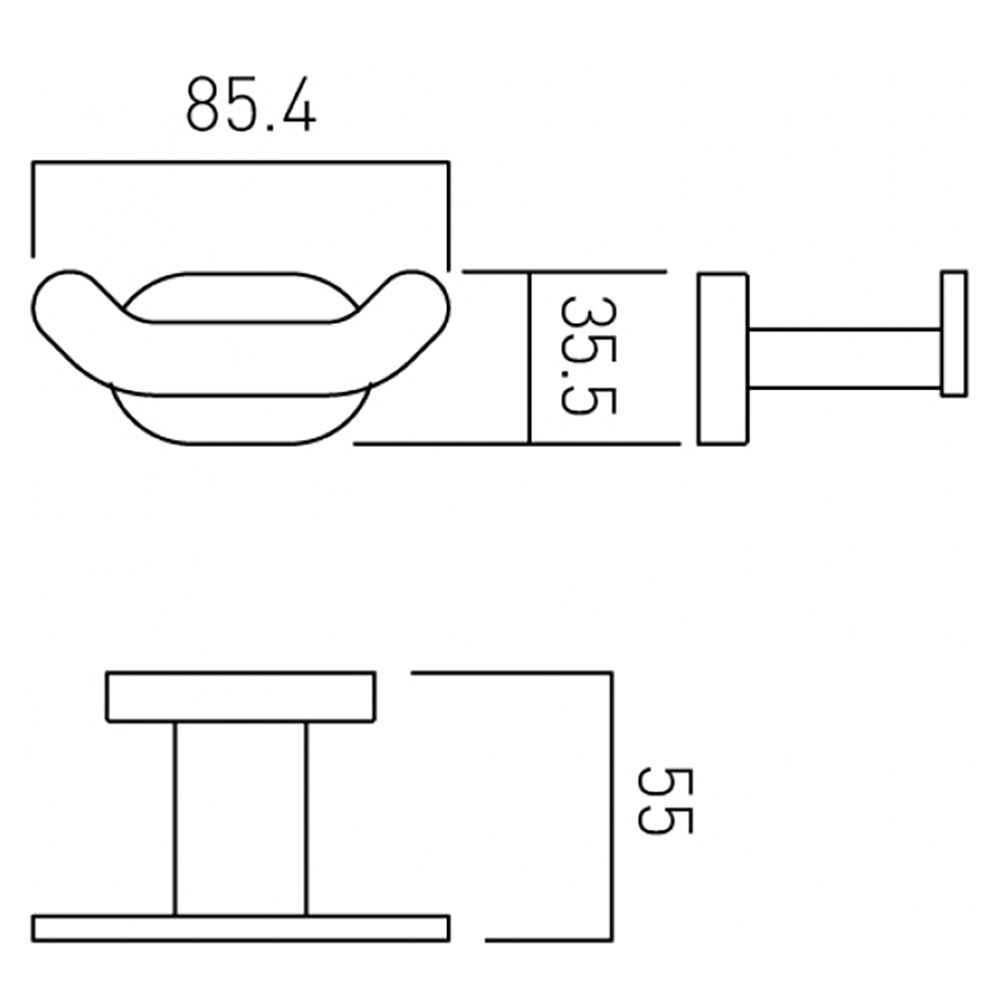 Vado Life Double Robe Hook
