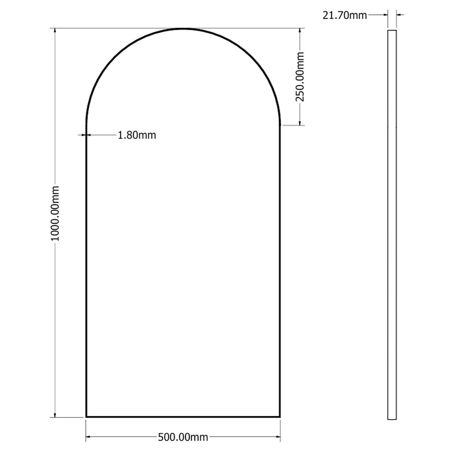 Origins Living Oslo Arch Mirror
