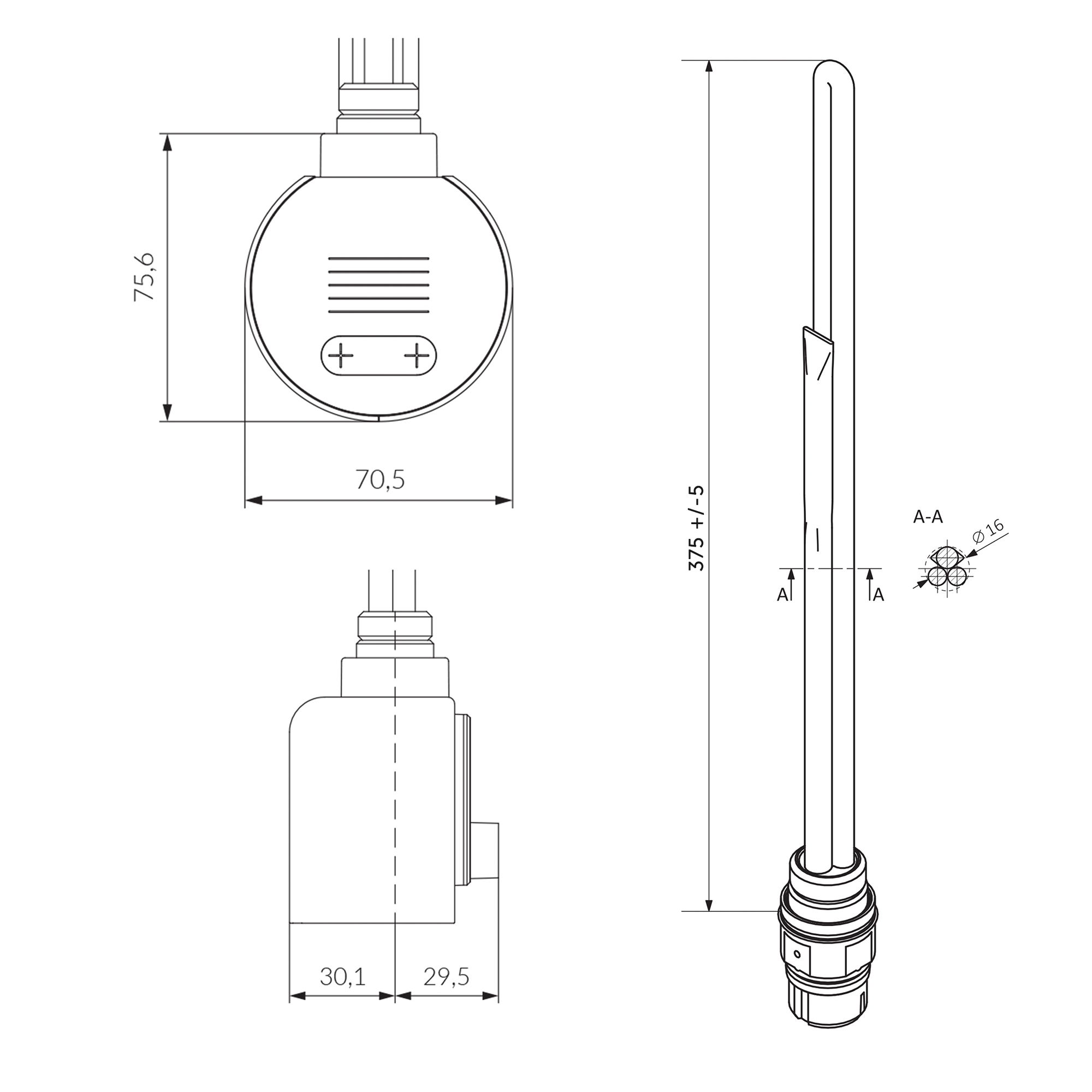 Terma VEO Wi-Fi Controlled Smart Heating Element