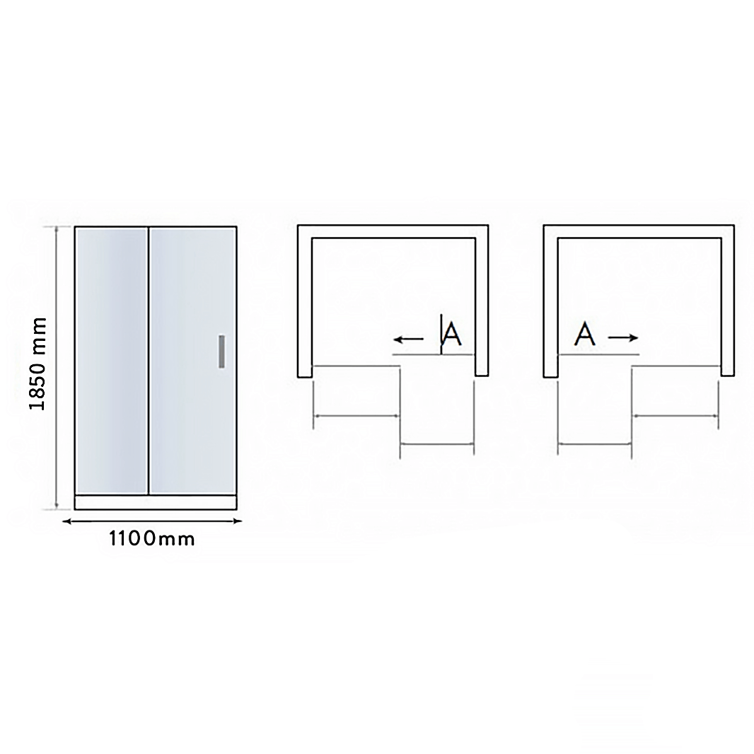Harbour i6 Easy Clean 6mm Sliding Shower Door & Optional Side Panel
