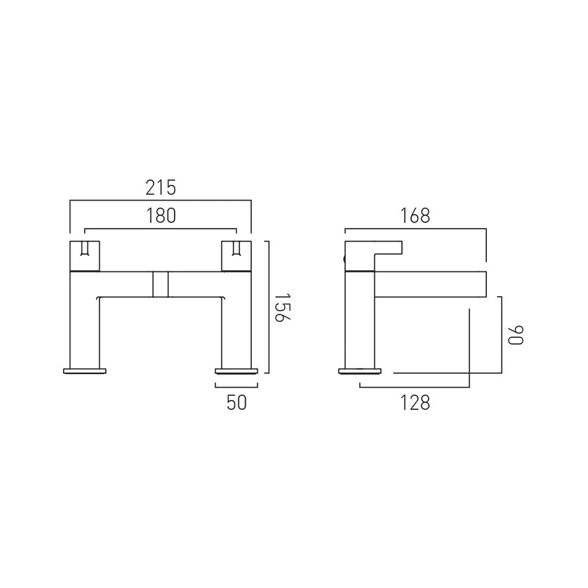 Vado Individual Edit Deck Mounted Bath Filler Tap