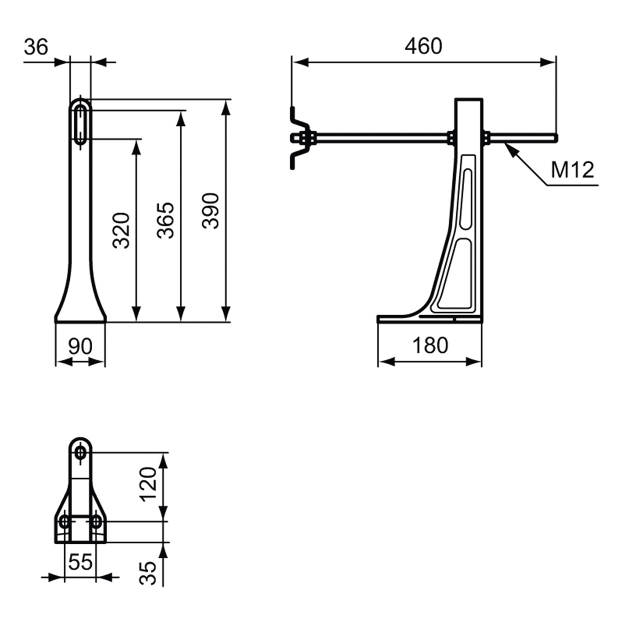 Ideal Standard Support Frame with Bolts for Wall Mounted WC Pans