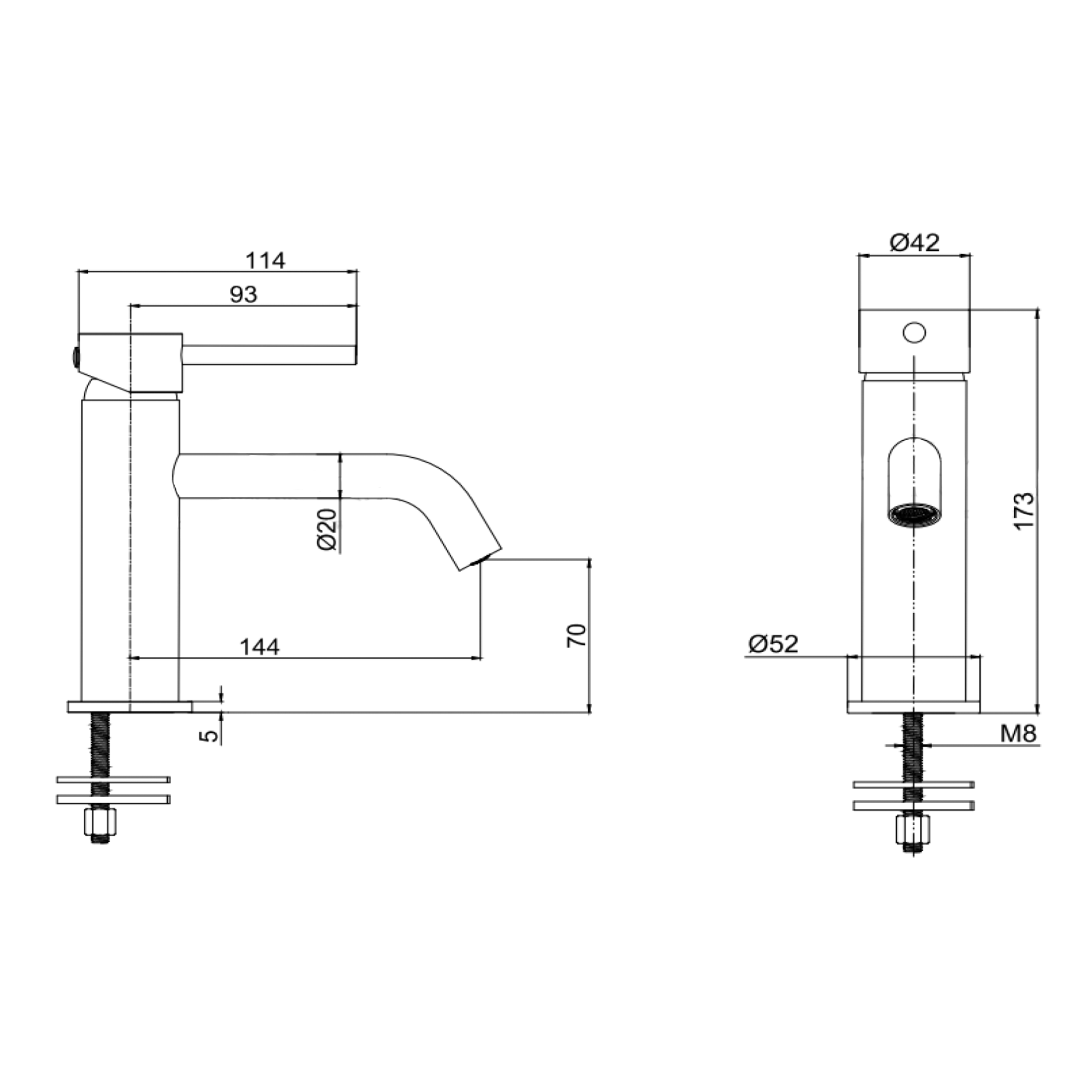 Harbour Clarity Chrome Basin Mixer Tap