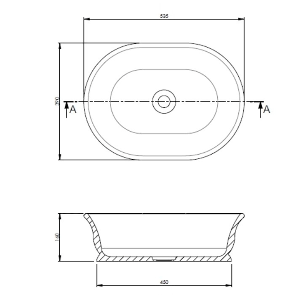 BC Designs Bampton Countertop Basin