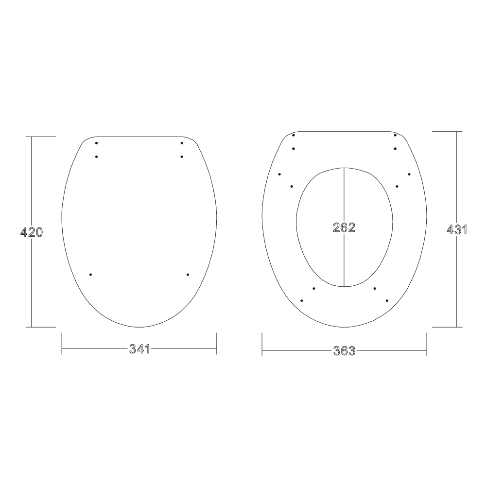 Harbour Matt Graphite Grey Vinyl Wrapped Soft Close Wooden Toilet Seat