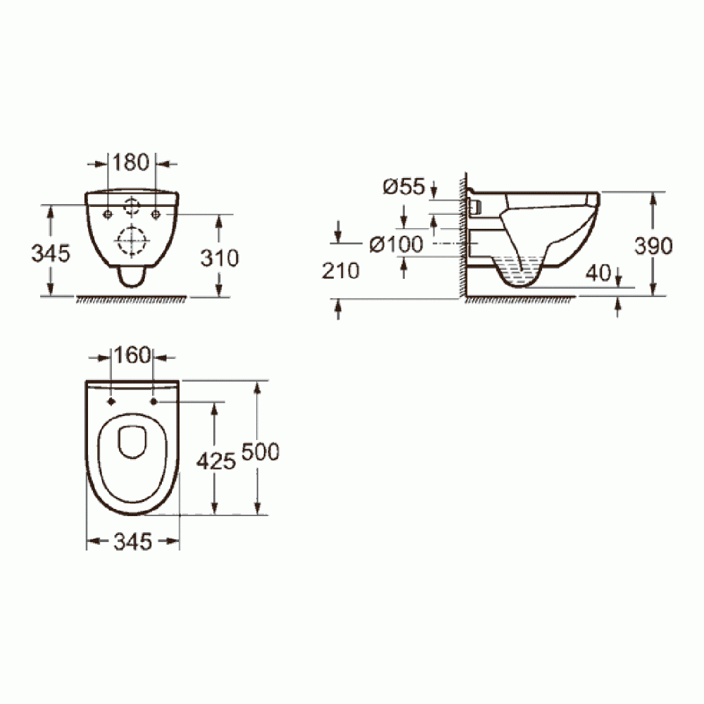 Imex Ivo Wall Hung Toilet & Seat