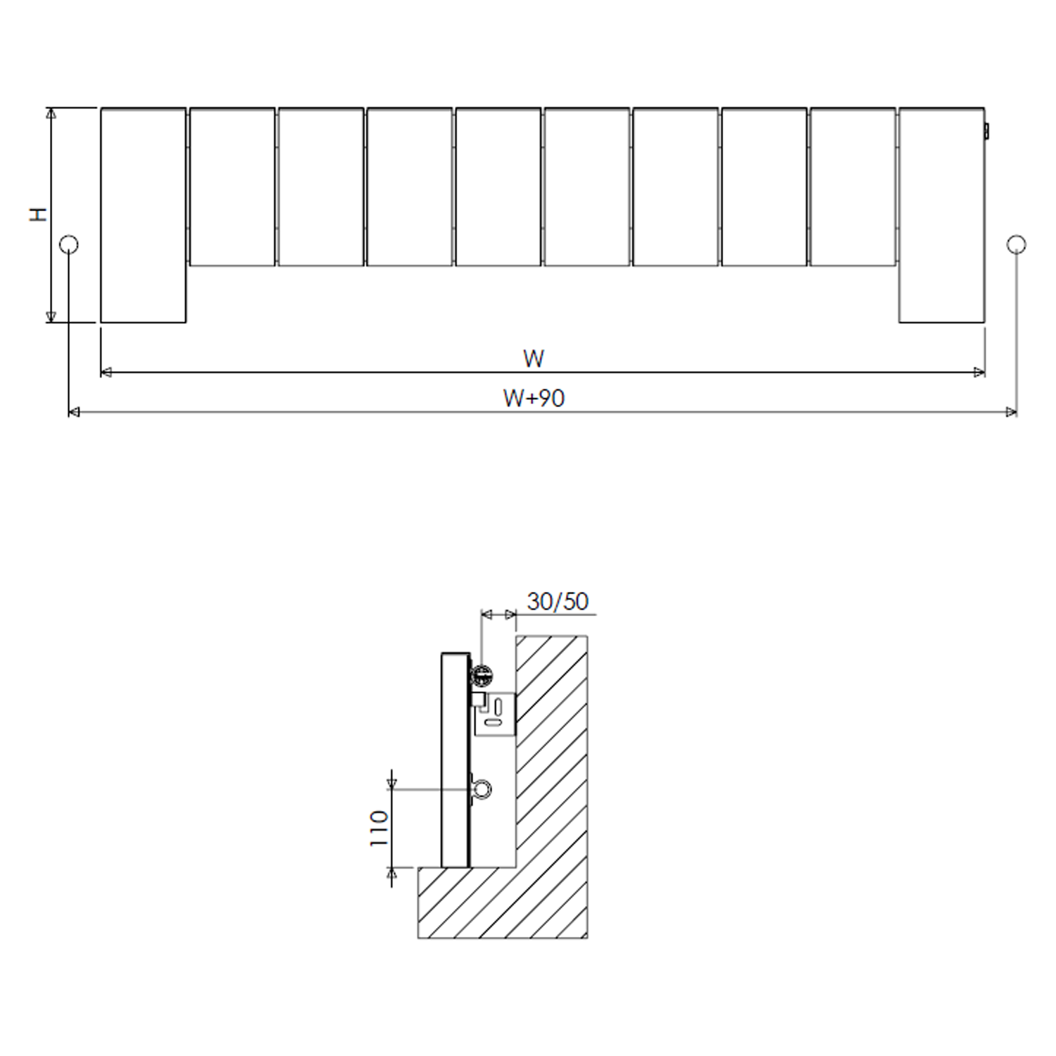 Carisa Elvino Floorstanding Panel Designer Aluminium Radiator