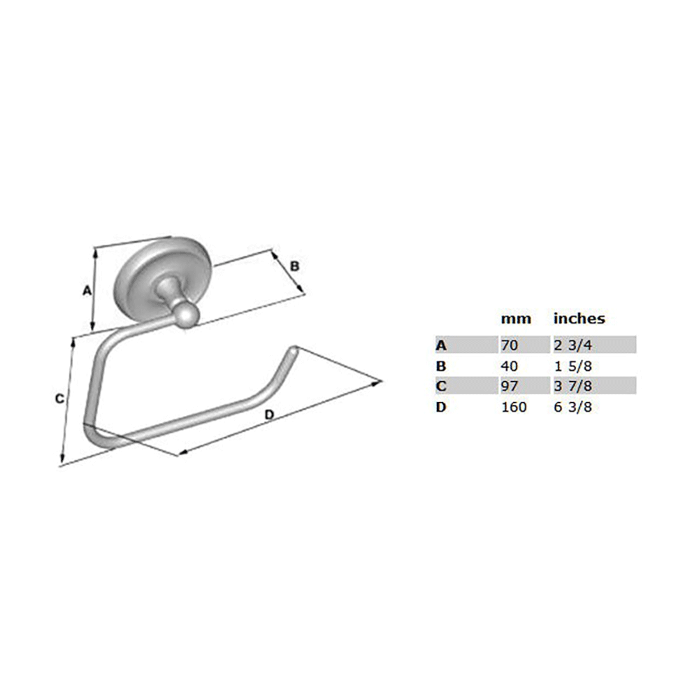 Smedbo Villa Toilet Roll Holder