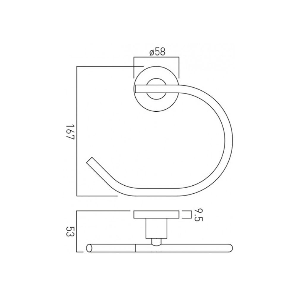 Vado Elements Towel Ring