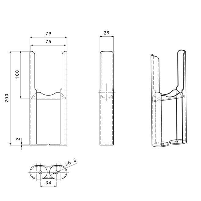 Brenton Olympus Anthracite Radiator Feet - 2 Column