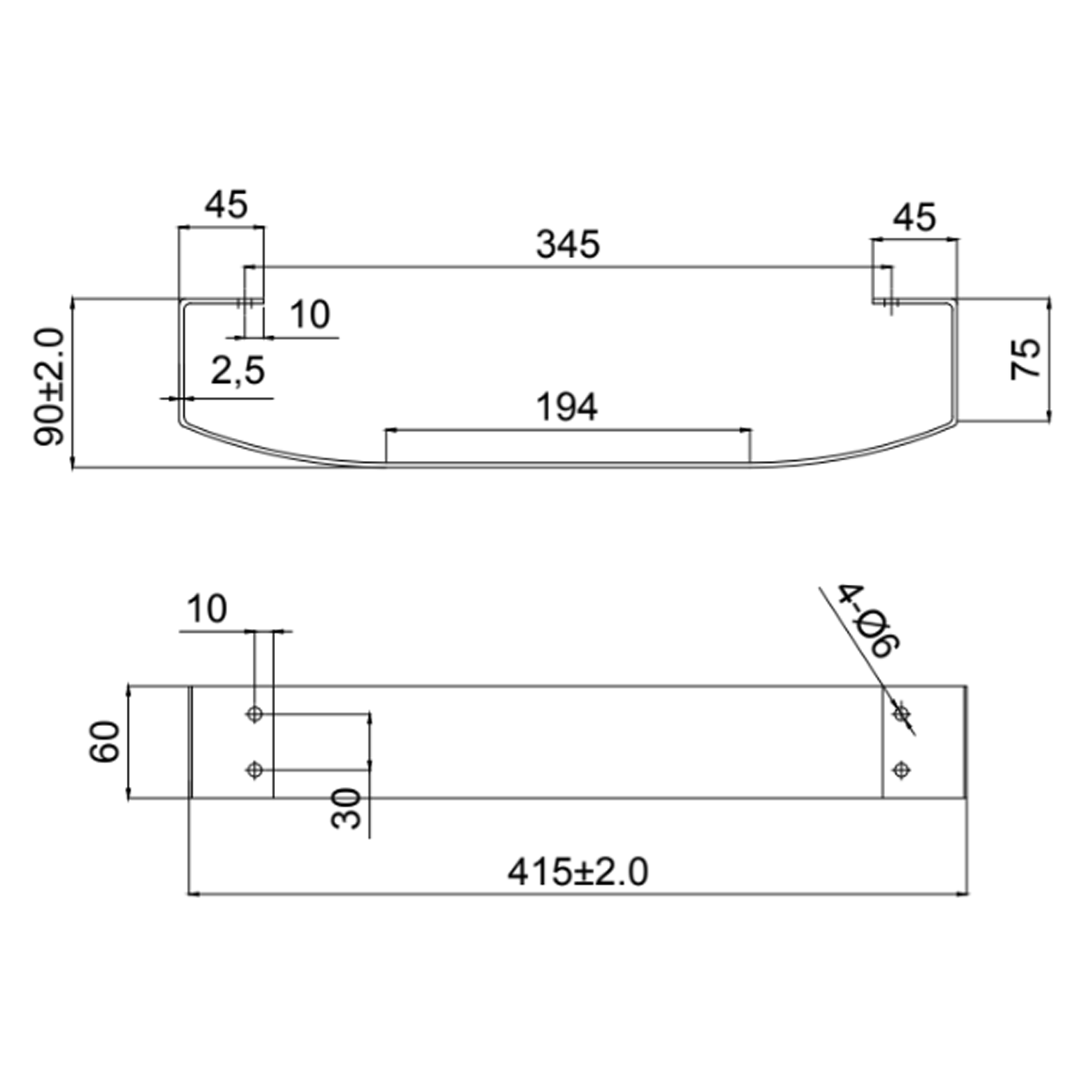 Toasty Drift Towel Bar Rail