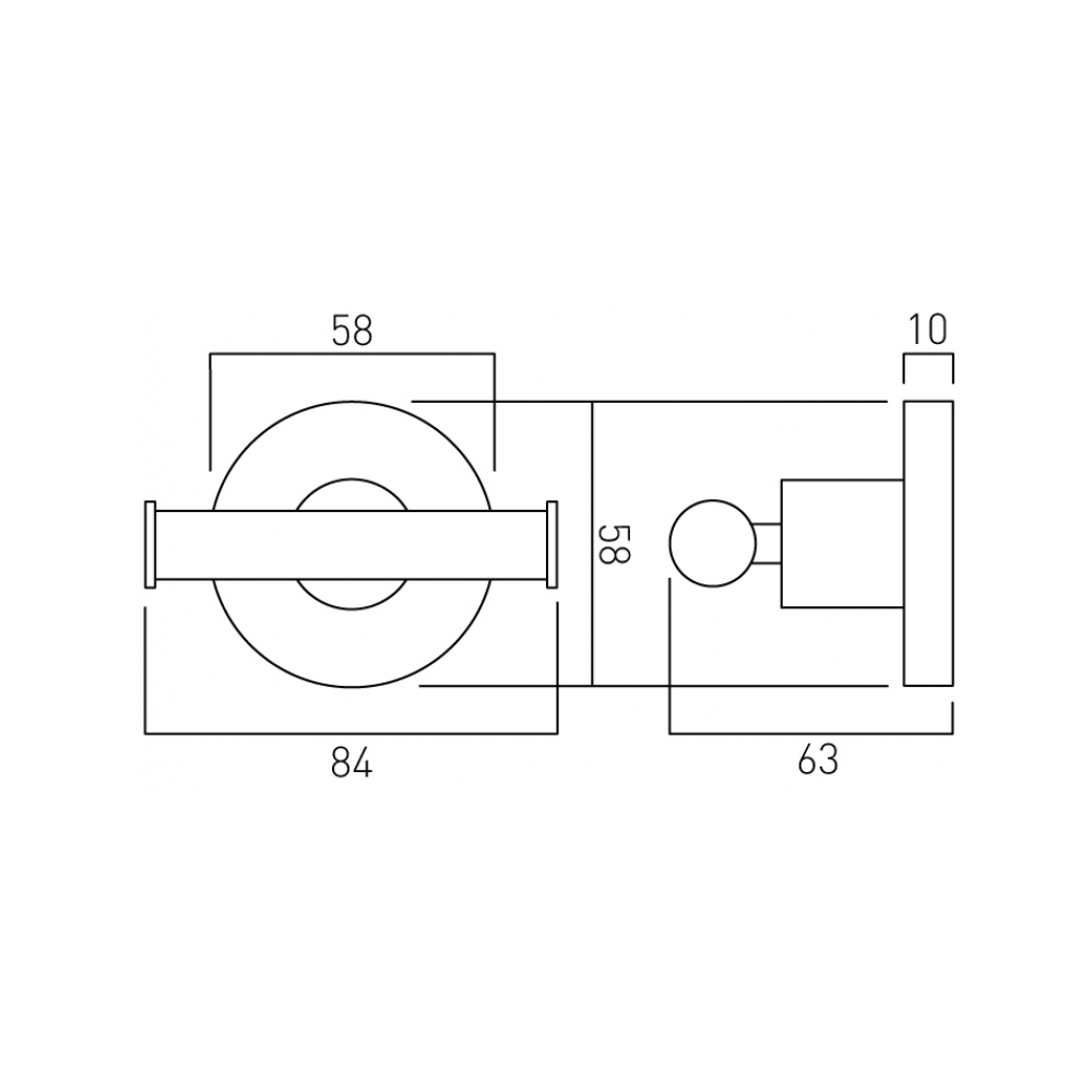 Vado Elements Double Robe Hook