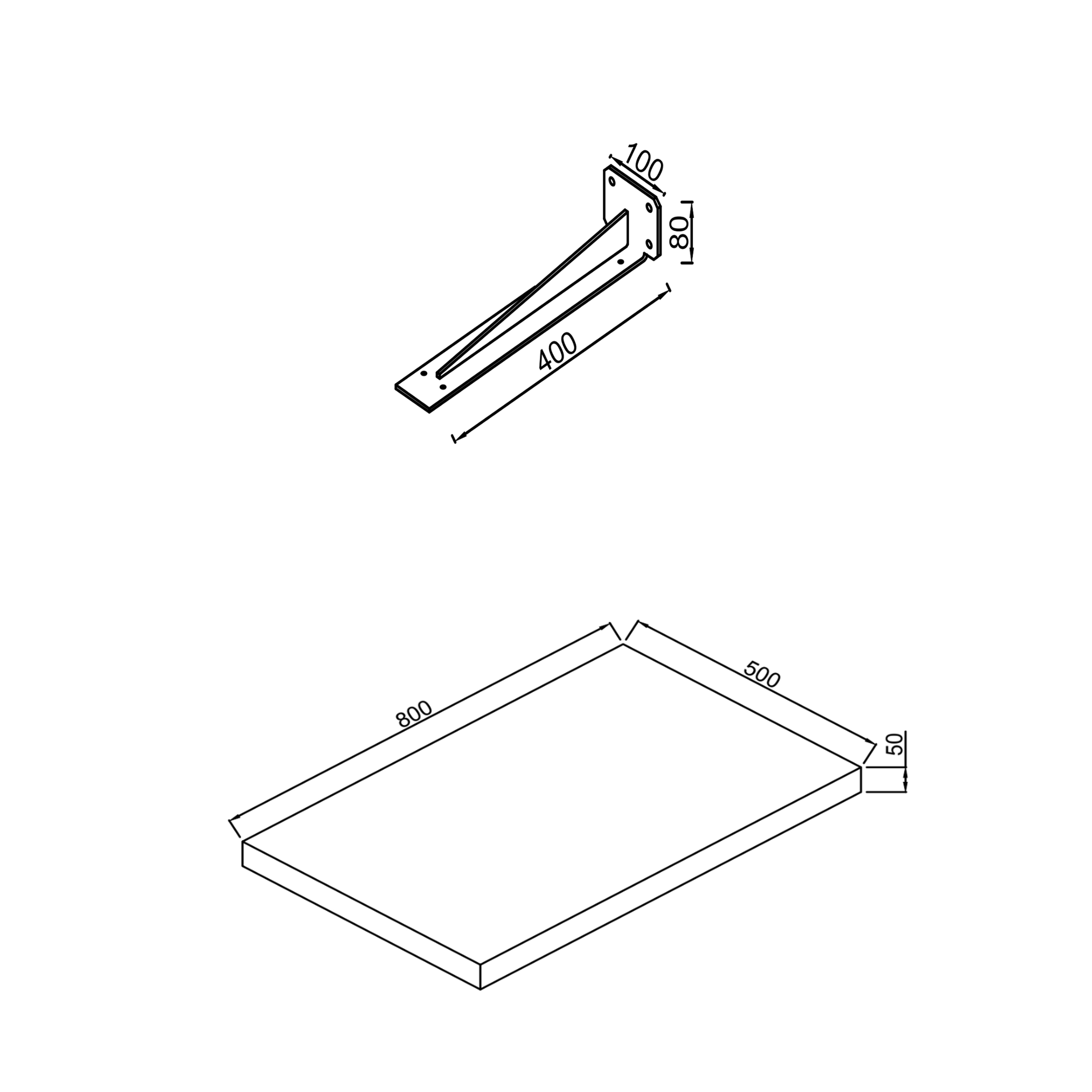 Sophia Basin Shelf with Countertop Basin - 3 sizes