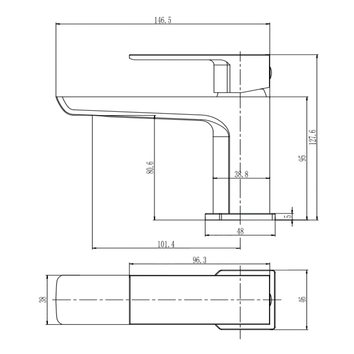 Harbour Status Mini Basin Mixer Tap & Waste - Brushed Brass