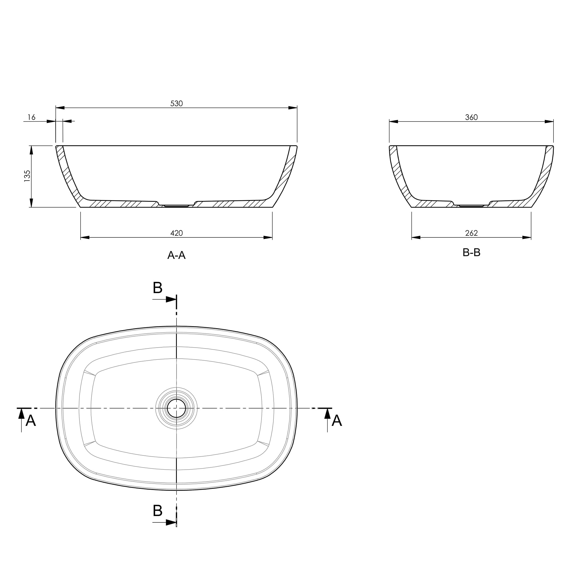 BC Designs Vive Countertop Basin