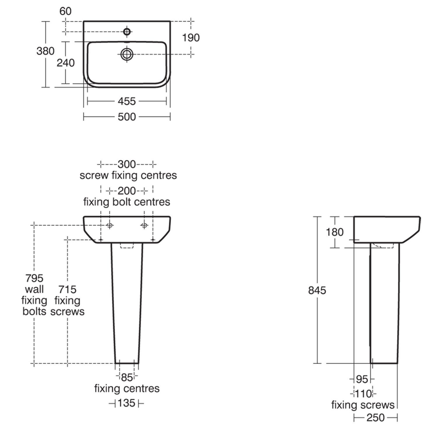 Ideal Standard i.life S Compact Basin & Pedestal