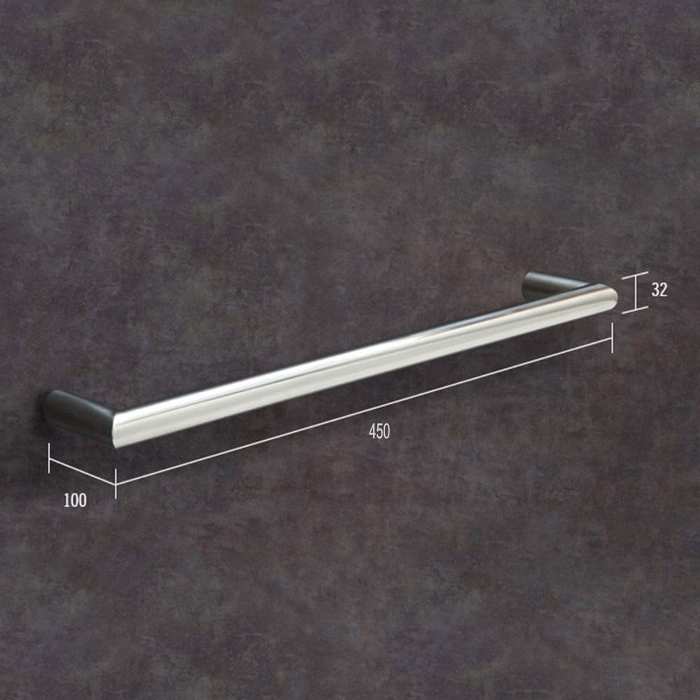Thermosphere Thermorail Round Single Bar Heated Towel Rail | Drench