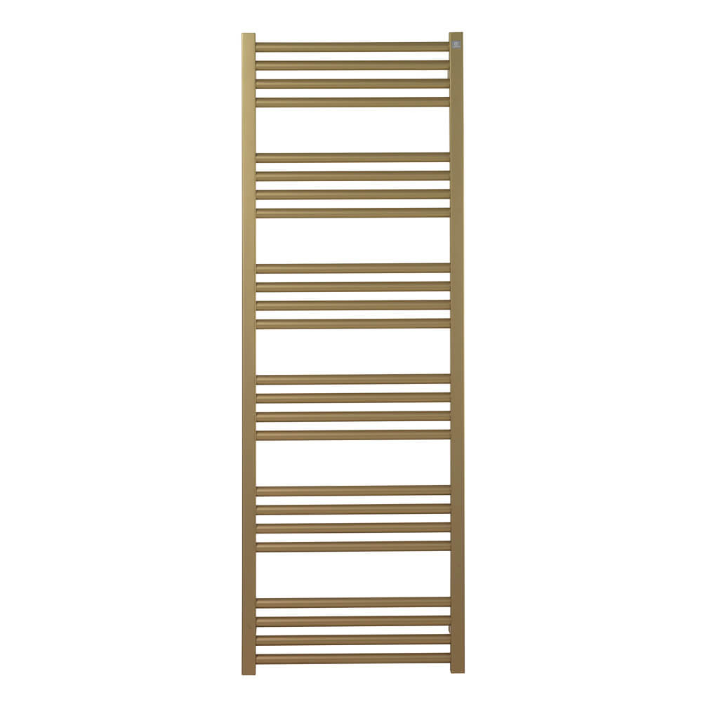 Crosswater MPRO Brushed Brass Heated Towel Rail - 1380 x 480mm